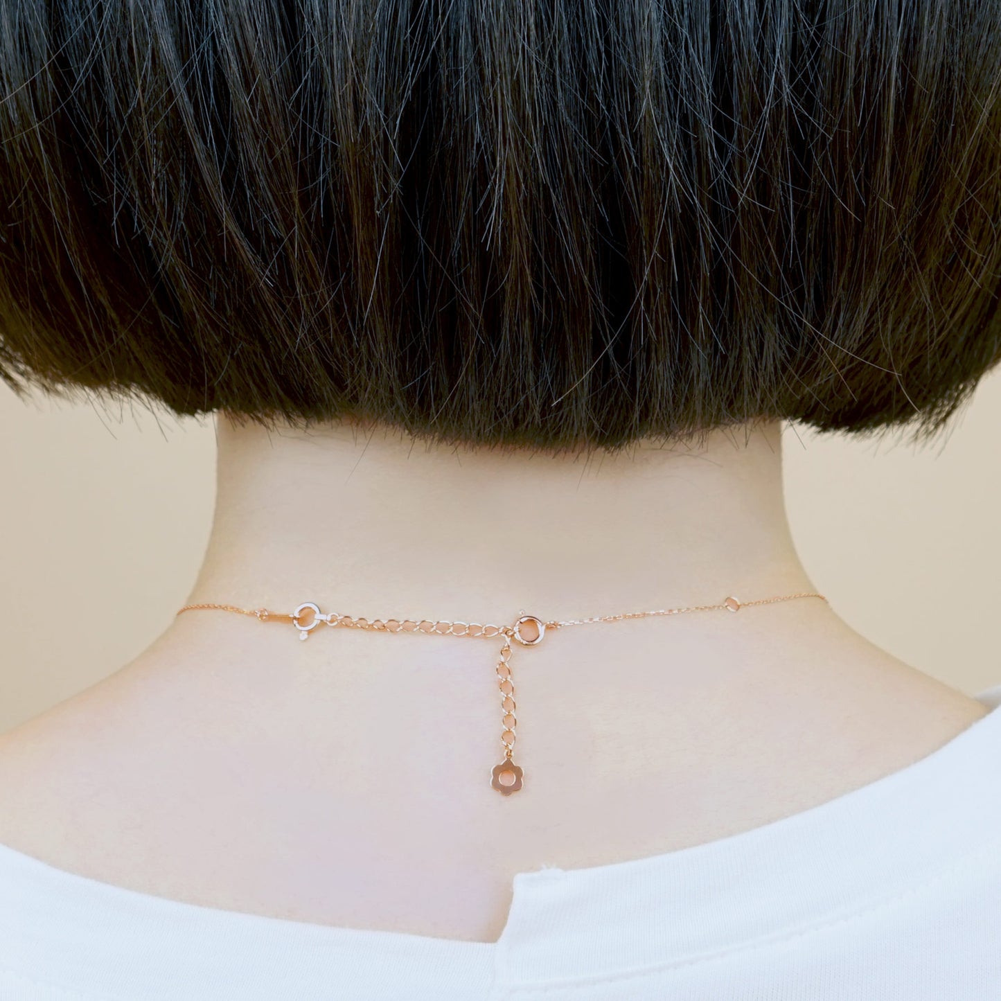 10K Chain Adjuster 5cm (Rose Gold) - Model Image