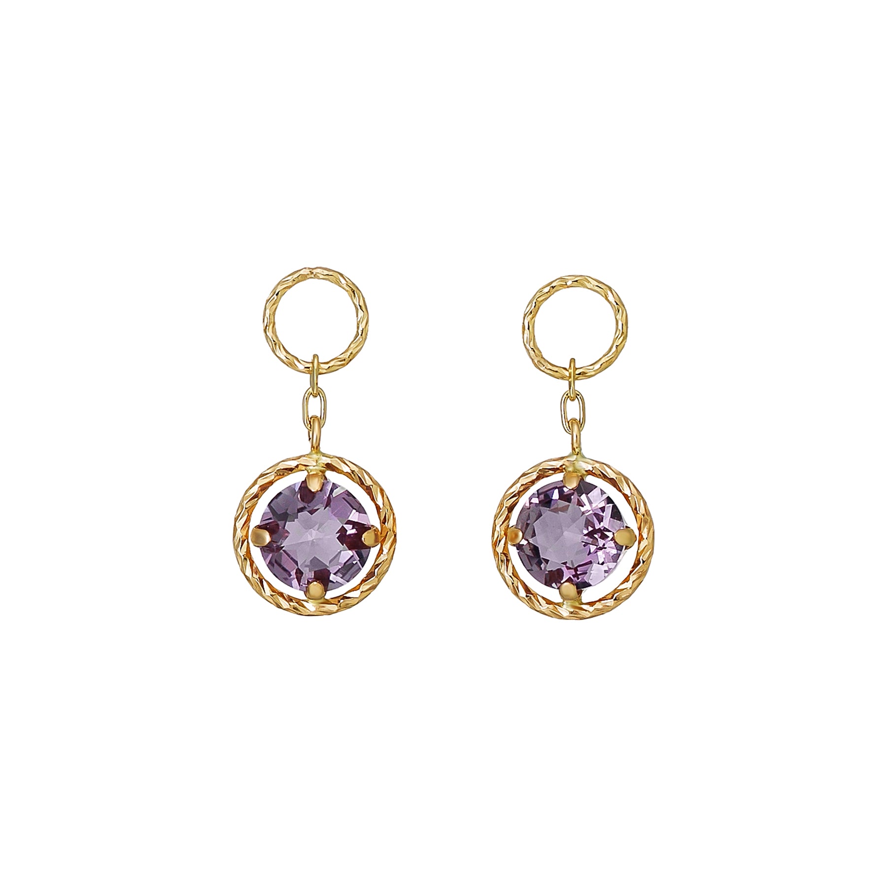 Light amethyst earrings deals
