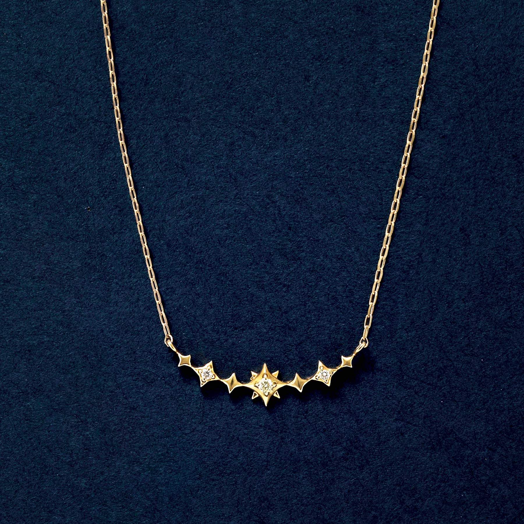 White gold deals triangle necklace