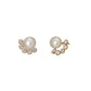 18K/10K Glittering Freshwater Pearl Earrings (Yellow Gold) - Product Image