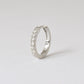 [Solo Earring] Diamond 0.06ct Huggie Hoop Single Earring (Platinum) - Product Image
