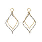[Palette] Gold Filled Bicolor Rhombus Charms - Product Image
