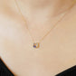 10K Blue Multicolor Circle Necklace (Yellow Gold) - Model Image
