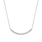 10K Moissanite Melee Decollete Line Necklace (White Gold) - Product Image