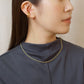 925 Sterling Silver Ear Cuff with Double Groove Twist - Model Image