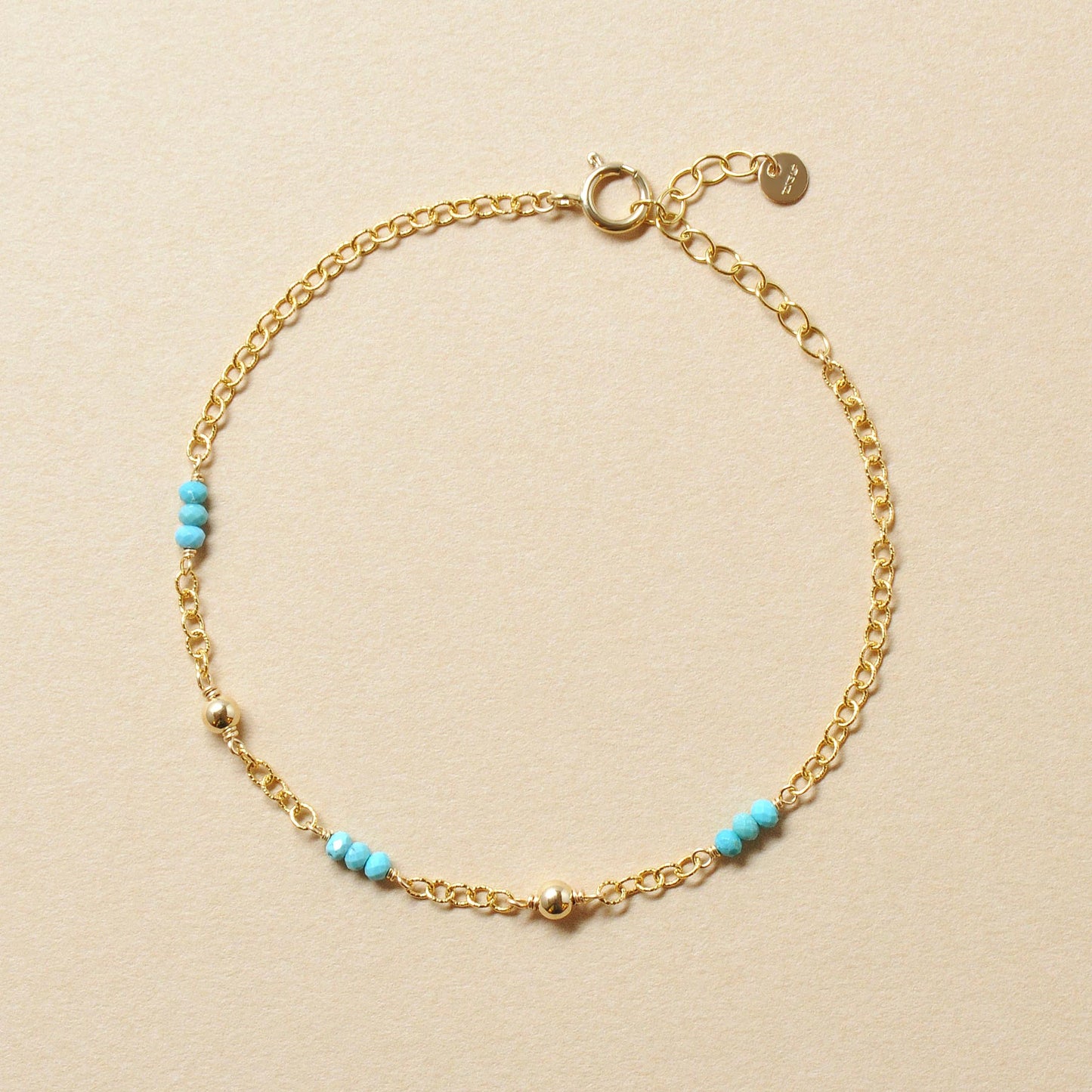 [WEB and Some Store Only] Gold Filled Turquoise Bracelet - Product Image