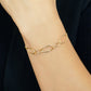[WEB and Some Store Only] Gold Filled Leaf Motif Bracelet - Model Image