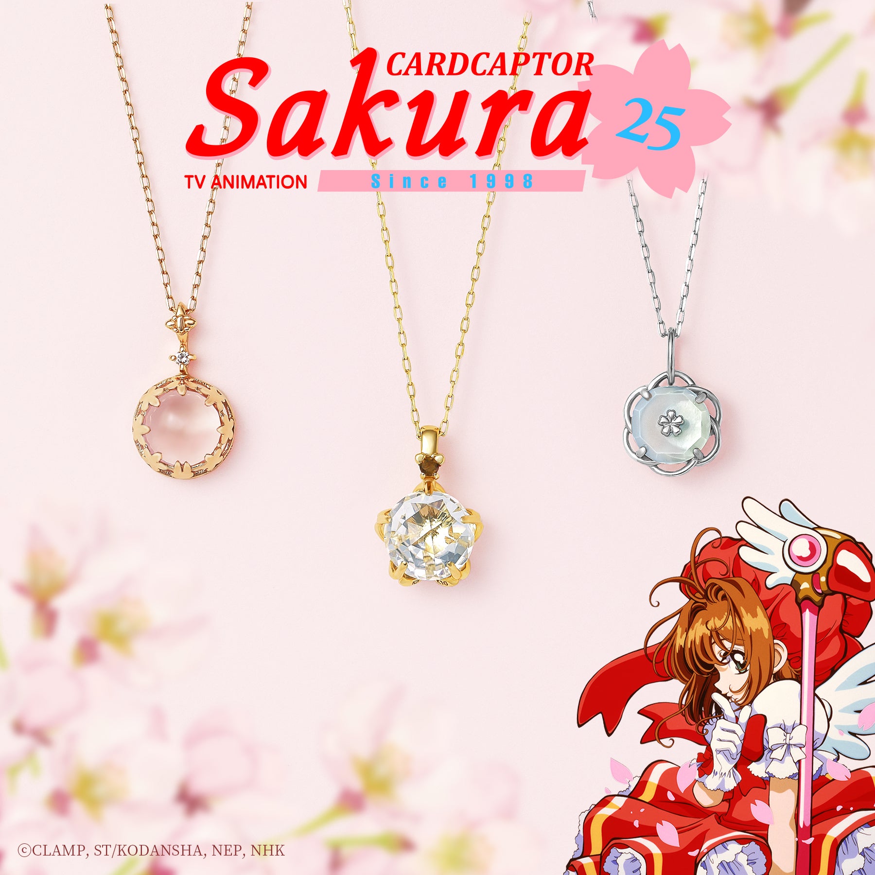 Cardcaptor Sakura - 10K Necklace (Sakura x Yue) - Product Image
