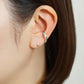 [Solo Earring] [Second Earrings] Platinum Diamond Shine Single Earring - Model Image