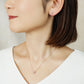 18K/10K Pink Freshwater Pearl Clover Earrings (Rose Gold) - Model Image