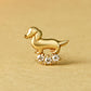 [Solo Earring] 18K/10K Dachshund Single Earring (Yellow Gold) - Product Image