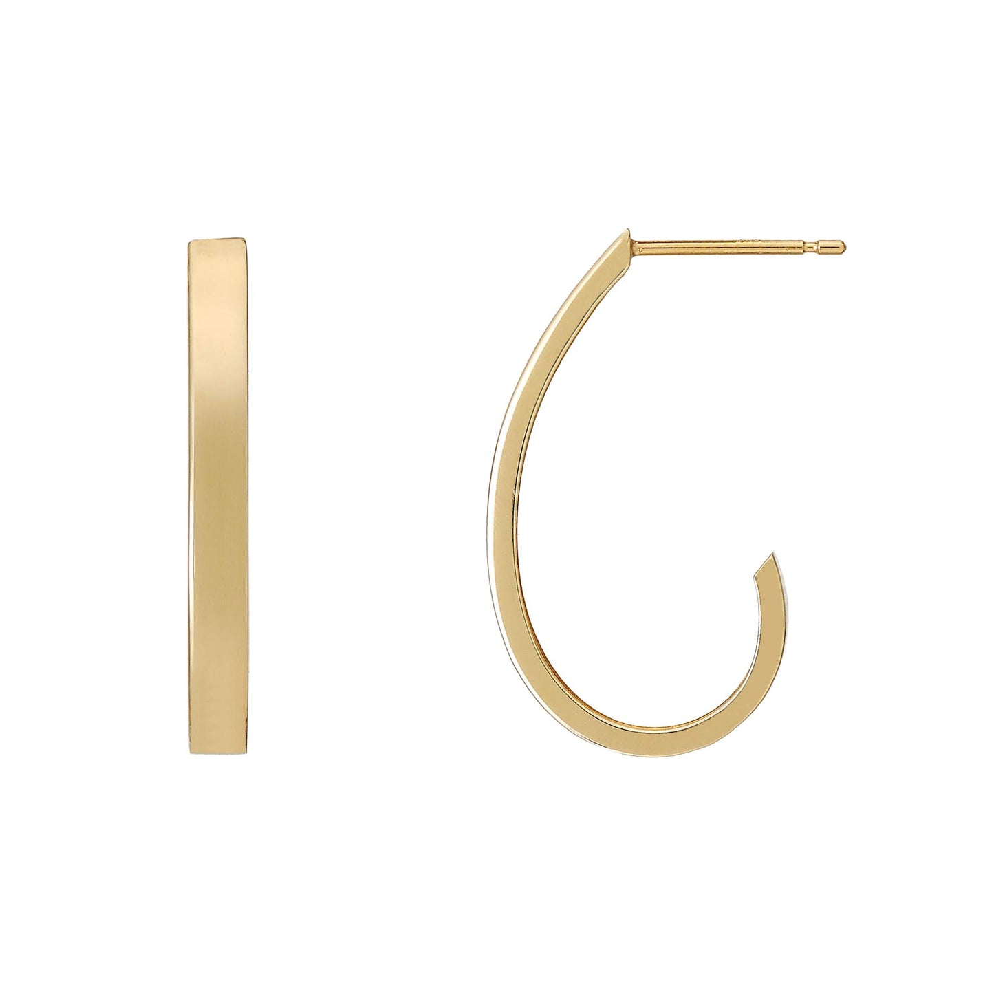 18K/10K Nuanced Dew Drop Earrings (Yellow Gold) - Product Image