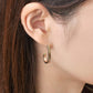 18K/10K Nuanced Dew Drop Earrings (Yellow Gold) - Model Image