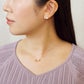 18K Freshwater Pearl Stud Earrings [6mm] (Yellow Gold) - Model Image