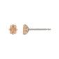 [Second Earrings] Platinum Orange Moonstone Earrings - Product Image