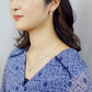 18K/10K 2Way Larimar Swinging Earrings [Oasis] (Yellow Gold) - Model Image