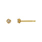 [Second Earrings] 18K Brown Diamond Earrings 0.08ct (Yellow Gold) - Product Image