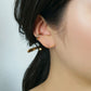 [Second Earrings] 18K Brown Diamond Earrings 0.08ct (Yellow Gold) - Model Image