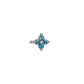 [Solo Earring] [Second Earrings] Platinum Aquamarine Lilac Single Earring - Product Image