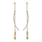 [Palette] 10K Glittering 2 Color Charms (White Gold/Yellow Gold) - Product Image