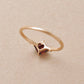 10K Rose Gold Square Garnet Ring