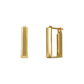 18K/10K Long Square Bridge Earrings (Yellow Gold) - Product Image