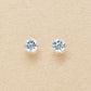 [Second Earrings] Platinum Aquamarine Earrings - Product Image