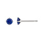 [Second Earrings] Platinum Lapis Lazuli Earrings [4mm] - Product Image