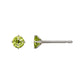 [Second Earrings] Platinum Peridot Earrings - Product Image