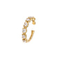 10K Moissanite Radiant Ear Cuff (Yellow Gold) - Product Image