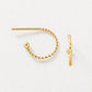 [Palette] 18K Yellow Gold Twisted Base Earrings - Product Image