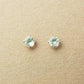 [Second Earrings] Platinum Prehnite Earrings - Product Image