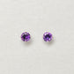 [Second Earrings] Platinum Amethyst Earrings - Product Image