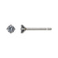 [Second Earrings] Platinum Grey Spinel Earrings - Product Image