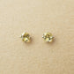 [Second Earrings] Platinum Yellow Beryl Earrings - Product Image
