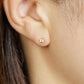 [Second Earrings] Platinum Yellow Beryl Earrings - Model Image
