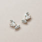 14K/10K Blue Topaz Marquise Meteor Earrings (White Gold) - Product Image