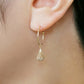 [Pannier] 18K/10K Spiral Drop Earrings (Yellow Gold) - Model Image