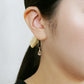 [Pannier] 18K/10K Spiral Drop Earrings (Yellow Gold) - Model Image