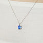 925 Sterling Silver Blue Quartz Necklace [Fragrance] - Model Image