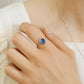 925 Sterling Silver Blue Quartz Ring [Fragrance] - Model Image