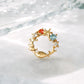 [Solo Earring] 18K/10K Coral Fish Single Earring (Yellow Gold) - Product Image