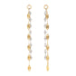 [Palette] 10K Bicolor Chain Charms (Yellow Gold / White Gold) - Product Image