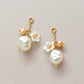 [Palette] 10K White Shell Flower Baroque Charms (Yellow Gold) - Product Image