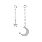 [Palette] 10K Diamond Star & Moon Charms (White Gold) - Product Image
