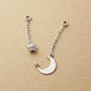 [Palette] 10K Diamond Star & Moon Charms (White Gold) - Product Image