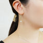 18K/10 Akoya Pearl Infinity Design Earrings (Yellow Gold) - Model Image