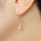 [Pannier] 18K/10K Freshwater Pearl Dew Drop Earrings (Yellow Gold) - Model Image