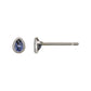[Second Earrings] Platinum Iolite Dew Drop Earrings - Product Image