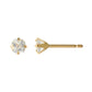 [Second Earrings] 18K Blue Moonstone French Cut Earrings (Yellow Gold) - Product Image